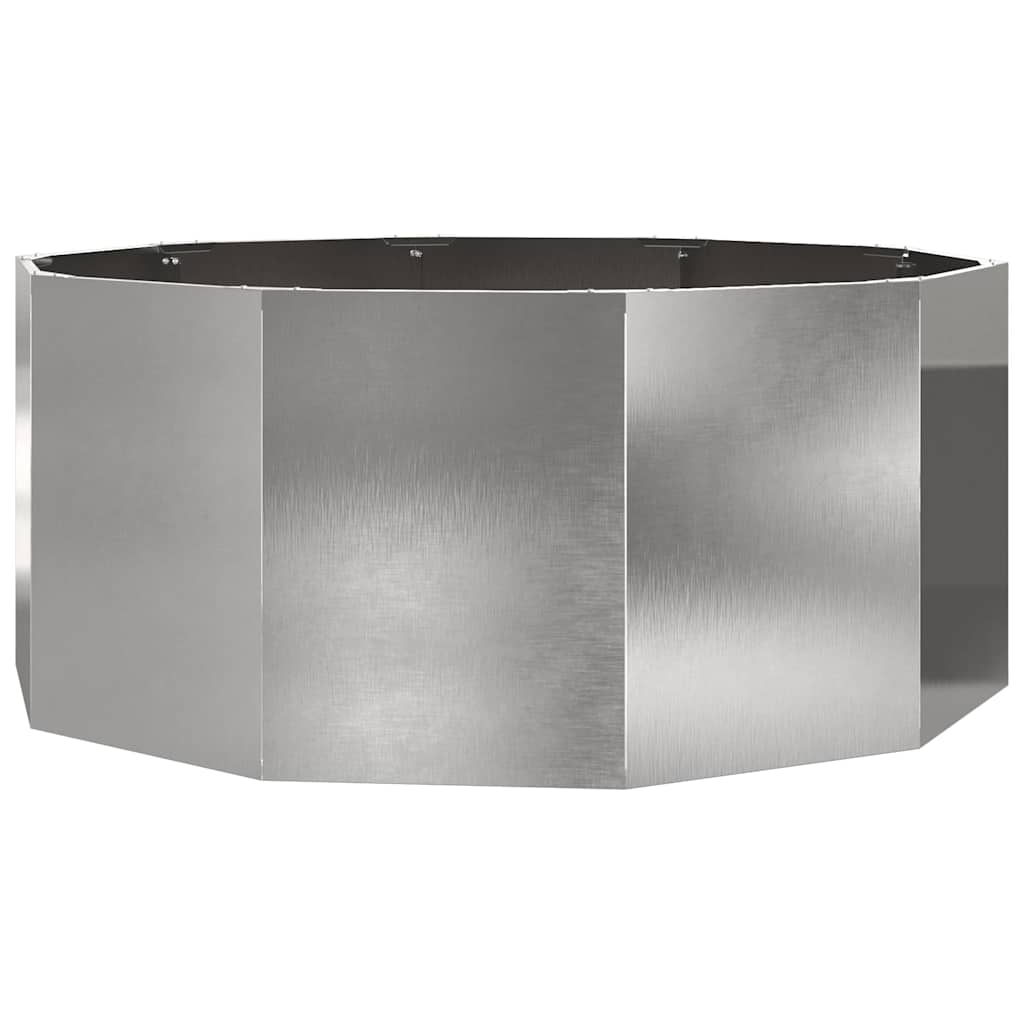 Jardinera vidaxx plateada 120 x 120 x 50 cm acero inoxidable