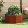 Jardinera vidaxx oxidada 120 x 120 x 50 cm acero corten