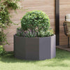 Jardinera vidaxx negro 90 x 90 x 50 cm acero