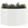 Jardinera vidaxx blanco 90 x 90 x 50 cm acero