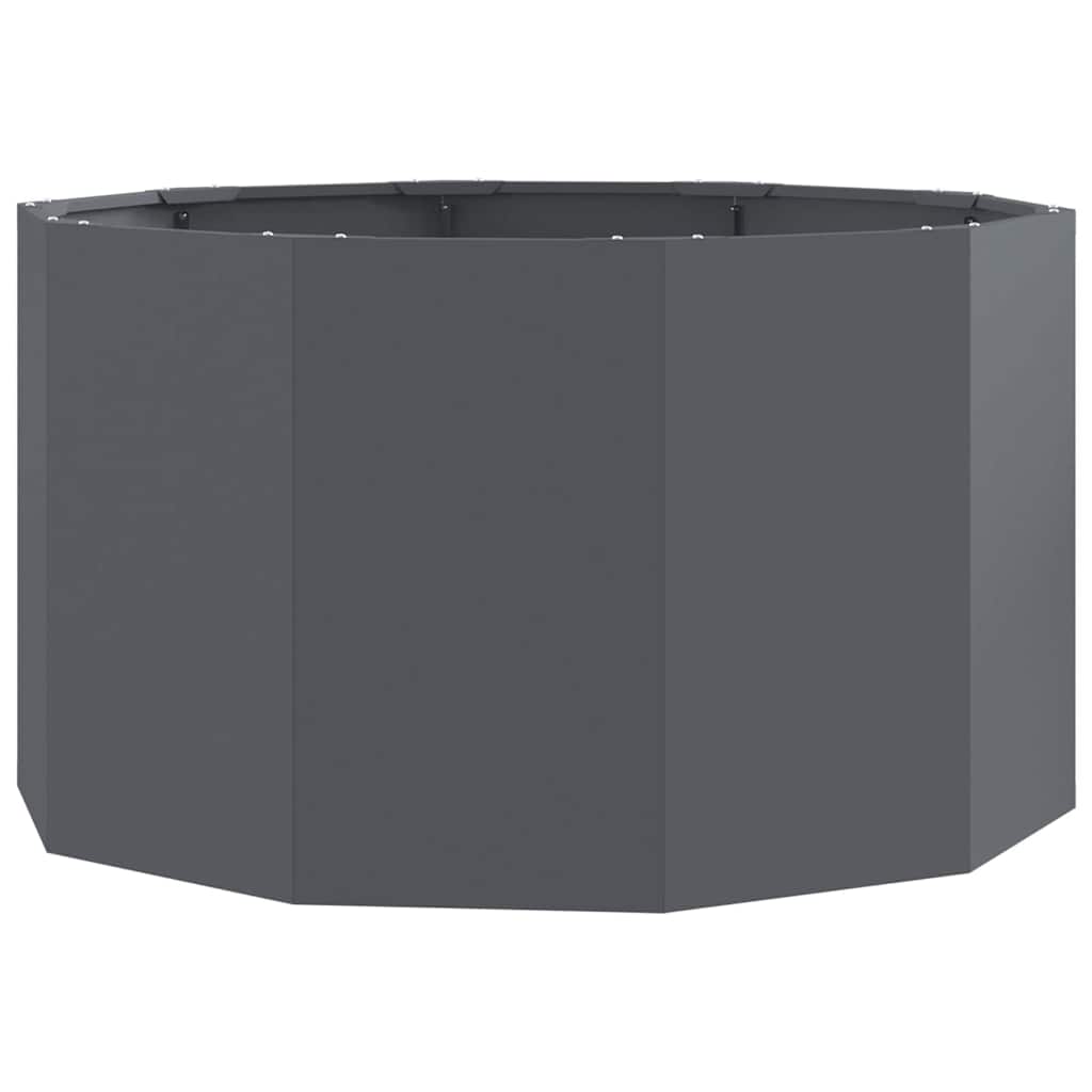 Vidaxl plantenbak antraciet 90 x 90 x 50 cm staal