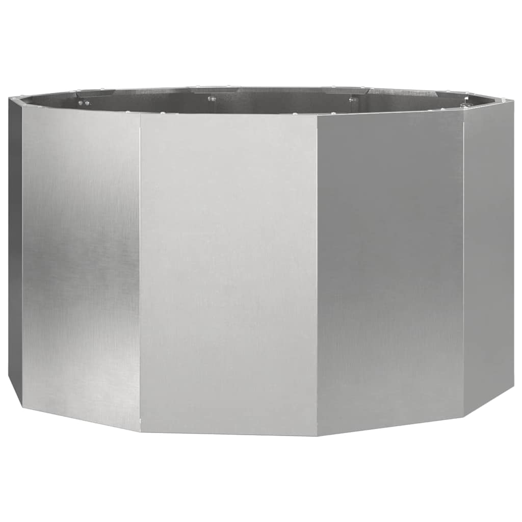 Fioriera Vidaxx argento 90 x 90 x 50 cm in acciaio inossidabile