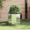 Fioriera Vidaxx argento 60 x 60 x 50 cm in acciaio inossidabile