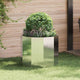 Jardinera vidaxx plateada 60 x 60 x 50 cm acero inoxidable