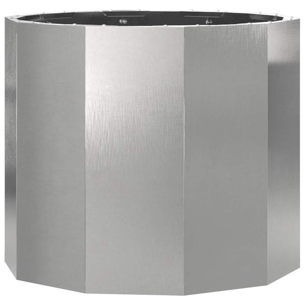 Fioriera Vidaxx argento 60 x 60 x 50 cm in acciaio inossidabile