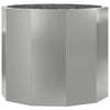 Jardinera vidaxx plateada 60 x 60 x 50 cm acero galvanizado