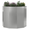 Jardinera vidaxx plateada 60 x 60 x 50 cm acero galvanizado