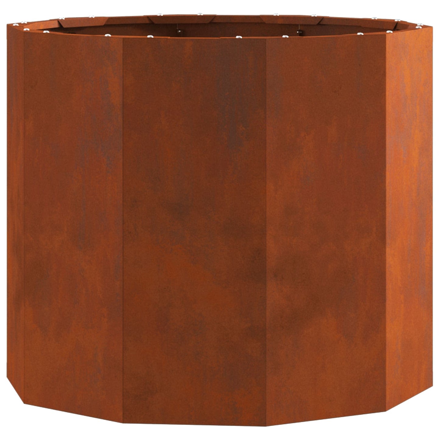 Jardinera vidaxl oxidada 60 x 60 x 50 cm acero corten