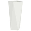 Vidaxl plantenbak wit 30 x 30 x 75 cm staal
