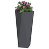 Vidaxl plantenbak 2 pcs antraciet 30 x 30 x 75 cm staal