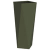 Jardinera vidaxx verde oliva 30 x 30 x 75 cm acero