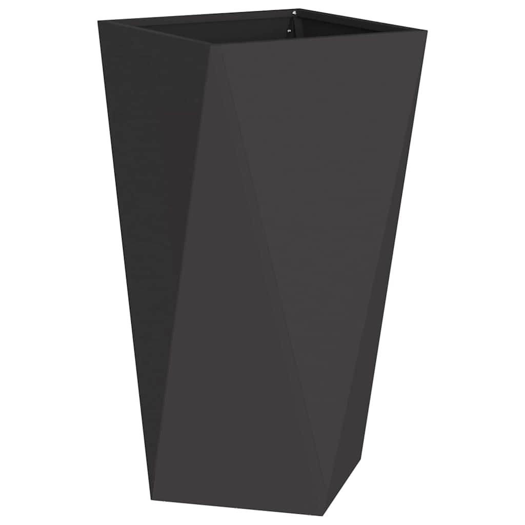 Jardinera vidaxx negro 40 x 40 x 75 cm acero