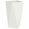 Vidaxl plantenbak wit 40 x 40 x 75 cm staal