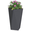 Vidaxl plantenbak antraciet 40 x 40 x 75 cm staal