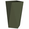 Jardinera vidaxx verde oliva 40 x 40 x 75 cm acero
