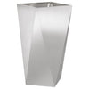 Jardinera vidaxx plateada 40 x 40 x 75 cm acero inoxidable
