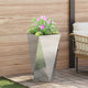 Jardinera vidaxx plateada 40 x 40 x 75 cm acero galvanizado