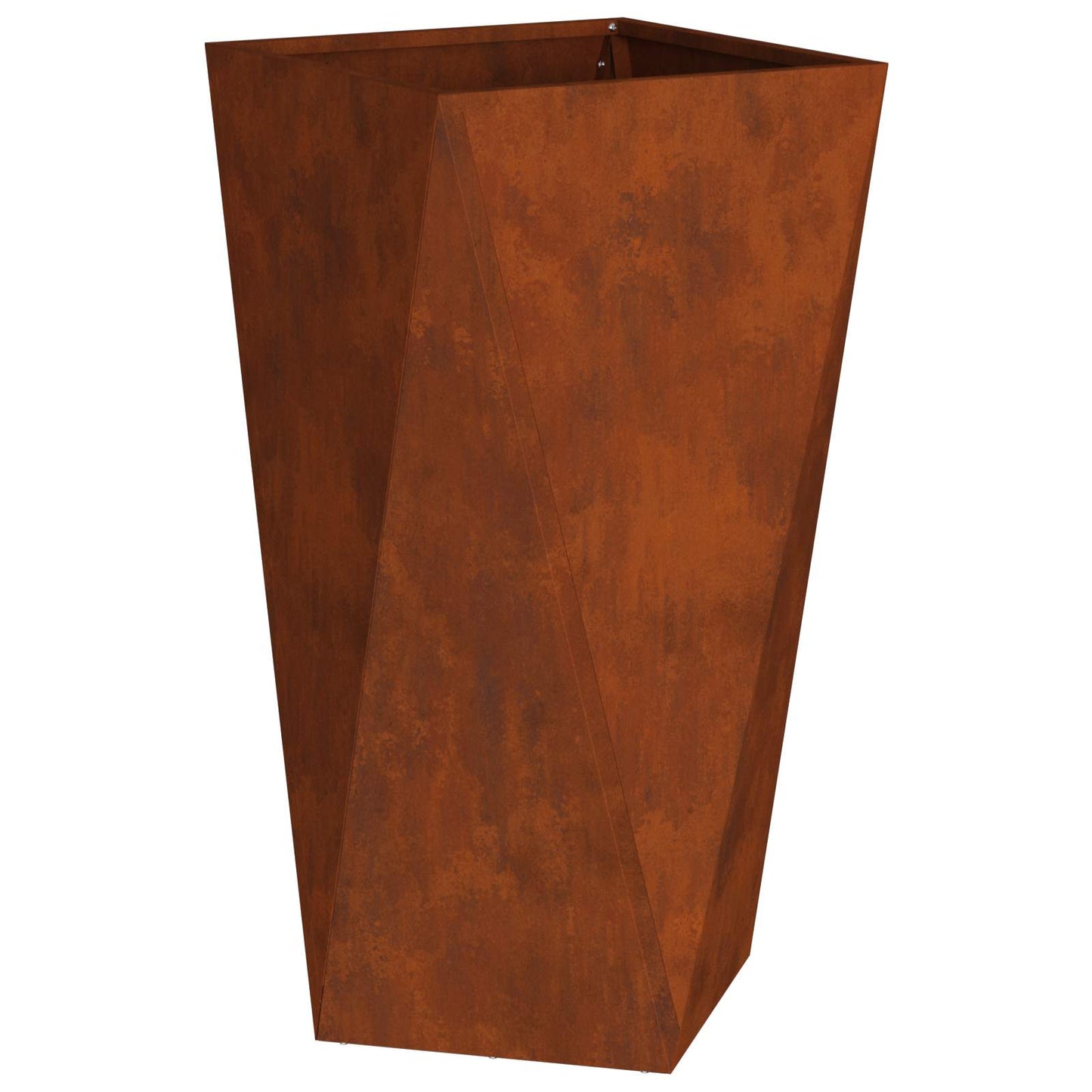 Fioriera Vidaxl arrugginito 40 x 40 x 75 cm in acciaio corten