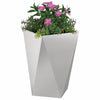 Fioriera Vidaxx 2 pezzi argento 50 x 50 x 75 cm in acciaio inossidabile