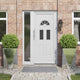 Vidaxx macetero 2 piezas plata 50 x 50 x 75 cm acero galvanizado