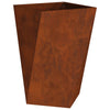 Jardinera vidaxl oxidada 50 x 50 x 75 cm acero corten