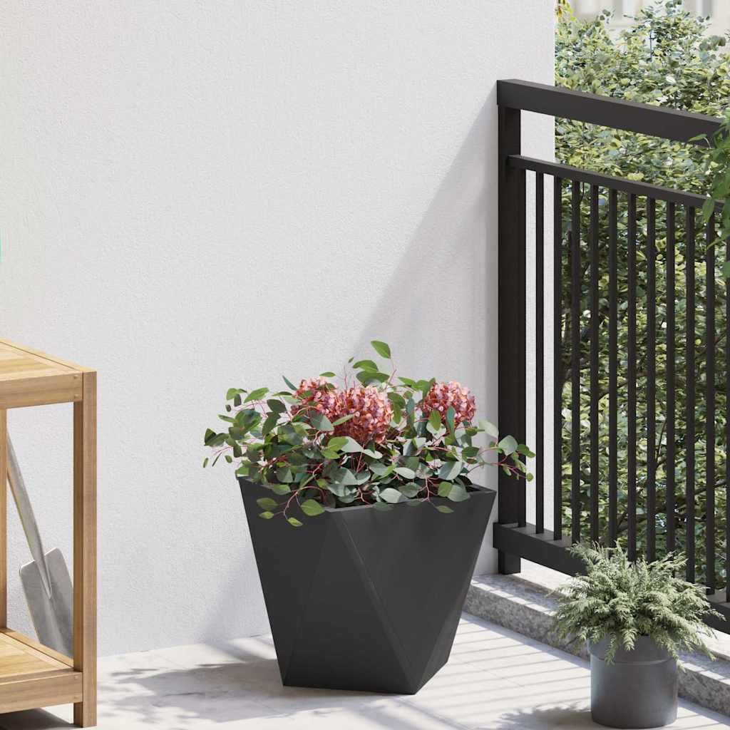 Jardinera vidaxx negro 30 x 30 x 30 cm acero