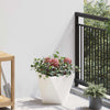 Jardinera vidaxx blanco 30 x 30 x 30 cm acero