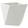 Jardinera vidaxx blanco 30 x 30 x 30 cm acero