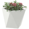 Jardinera vidaxx blanco 30 x 30 x 30 cm acero