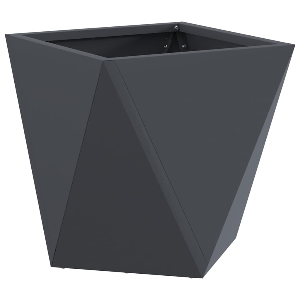 Vidaxl plantenbak antraciet 30 x 30 x 30 cm staal