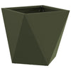 Jardinera vidaxx verde oliva 30 x 30 x 30 cm acero