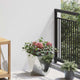 Jardinera vidaxx plateada 30 x 30 x 30 cm acero galvanizado