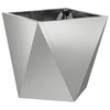 Jardinera vidaxx plateada 30 x 30 x 30 cm acero galvanizado