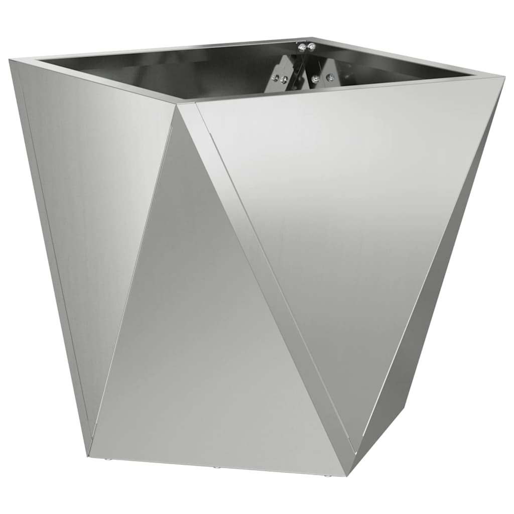 Jardinera vidaxx plateada 30 x 30 x 30 cm acero galvanizado