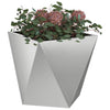 Jardinera vidaxx plateada 30 x 30 x 30 cm acero galvanizado
