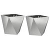 Vidaxl plantenbak 2 pcs zilver 30 x 30 x 30 cm gegalvaniseerd staal