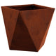 Jardinera vidaxl oxidada 30 x 30 x 30 cm acero corten
