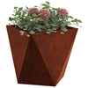 Jardinera vidaxx 2 piezas oxidada 30 x 30 x 30 cm acero corten