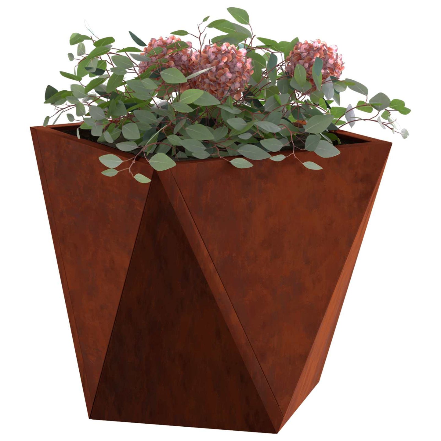 Vidaxl plantenbak 2 pcs roestig 30 x 30 x 30 cm cortenstaal