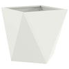 Vidaxl plantenbak wit 40 x 40 x 40 cm staal