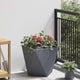 Vidaxl plantenbak antraciet 40 x 40 x 40 cm staal