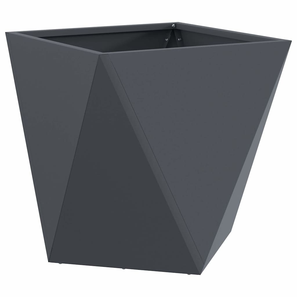 Vidaxl plantenbak antraciet 40 x 40 x 40 cm staal
