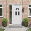 VidaXL macetero 2 piezas verde oliva 40 x 40 x 40 cm acero