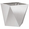 Jardinera vidaxx plateada 40 x 40 x 40 cm acero inoxidable