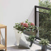 Fioriera Vidaxx argento 40 x 40 x 40 cm in acciaio zincato