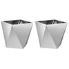 Vidaxl plantenbak 2 pcs zilver 40 x 40 x 40 cm gegalvaniseerd staal