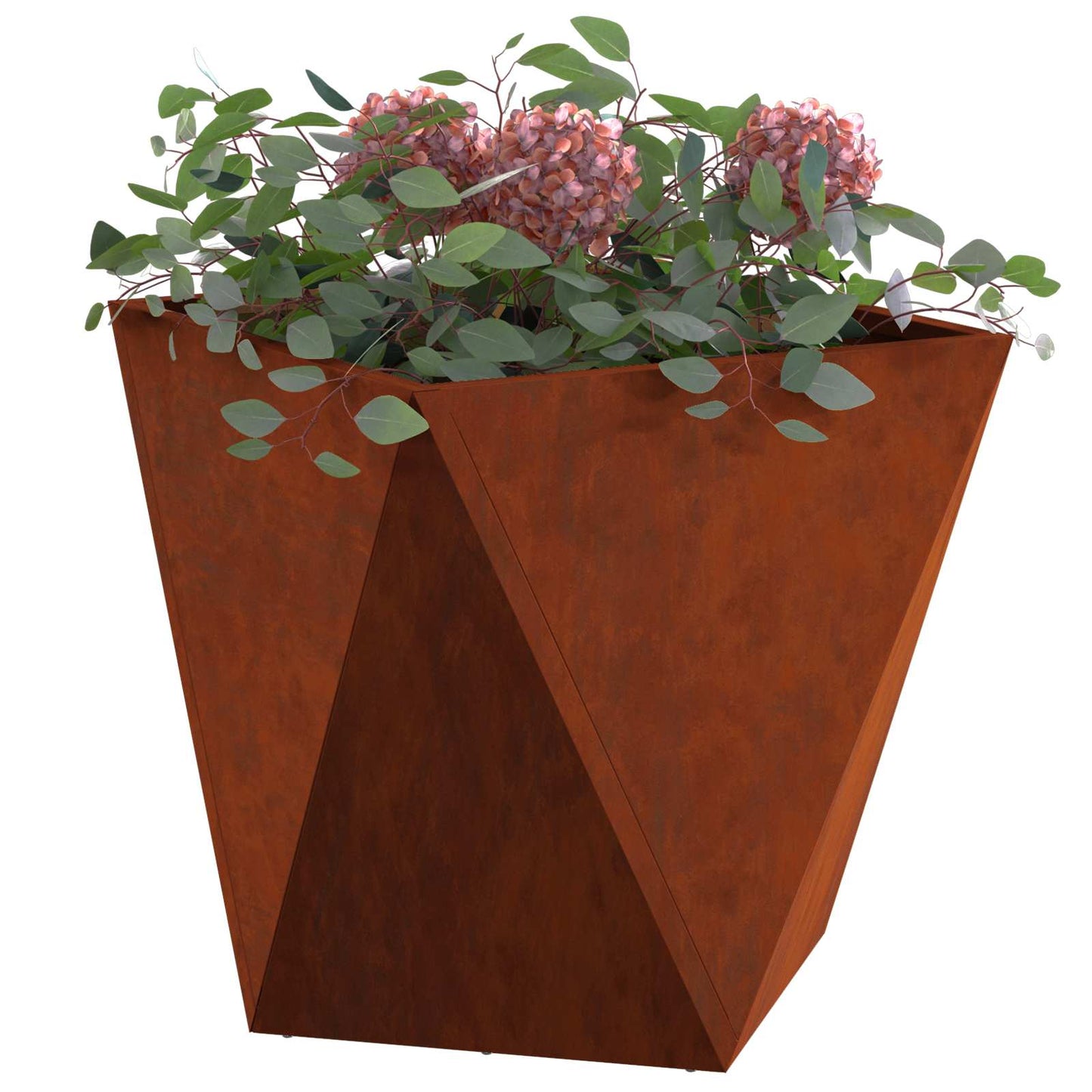 Vidaxl plantenbak 2 pcs roestig 40 x 40 x 40 cm cortenstaal