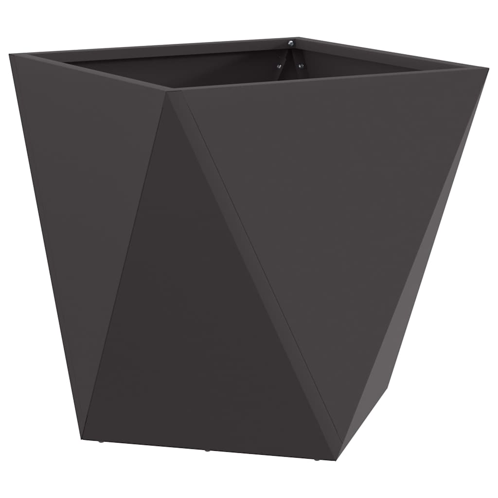 Jardinera vidaxx negro 50 x 50 x 50 cm acero