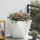 Jardinera vidaxx blanco 50 x 50 x 50 cm acero