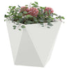 Vidaxl plantenbak 2 pcs wit 50 x 50 x 50 cm staal